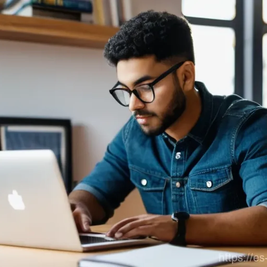 사진 자격증 관련 온라인 강의 추천 - **Prompt:** A young, diverse adult photographer, dressed in casual yet stylish attire, is deeply eng...