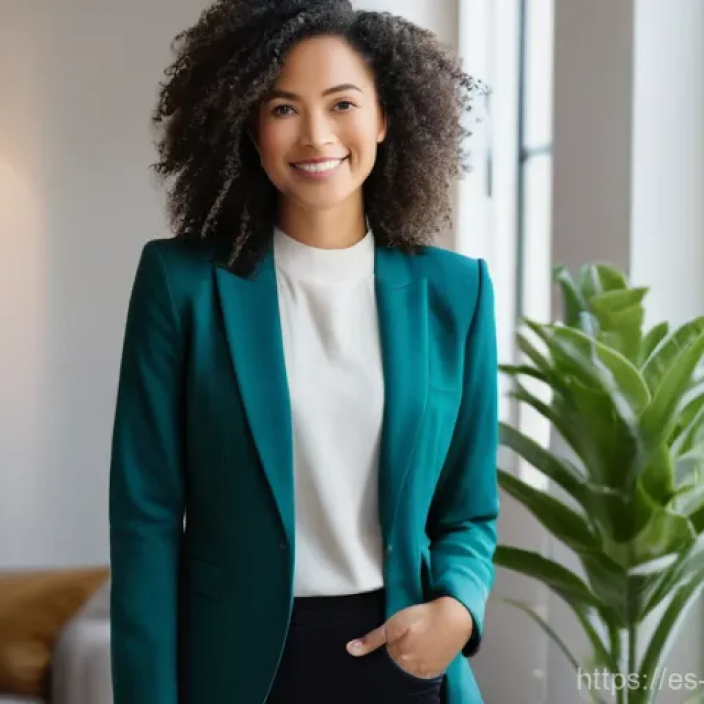 사진 자격증 취득 후 경력 관리 팁 - **Prompt:** "A diverse female professional photographer, in her early 30s, elegantly dressed in styl...