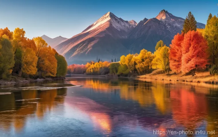 사진 자격증을 통해 배운 실무 경험 - **"Golden Hour Serenity"**: A breathtaking panoramic landscape featuring a winding river cutting thr...