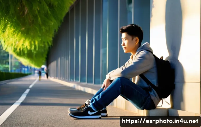 사진 자격증 실기시험 후 리뷰 작성법 - **Prompt: Post-Exam Reflection and Relief**
    A young adult, appearing to be a photography student...