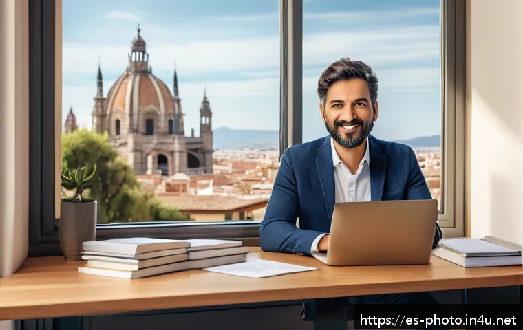 사진 자격증의 유효기간 및 연장 방법 - A professional Spanish photographer in a modern studio environment, wearing casual smart attire and ...